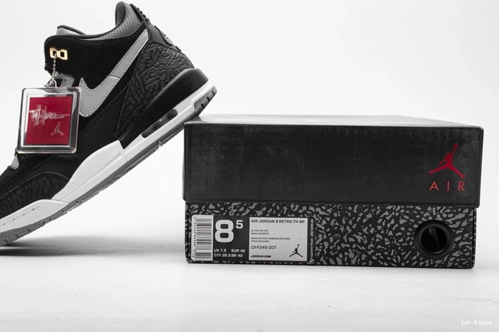 Gold CK4348-007 Retro Tinker - 3 Jordan Cement Black 0321